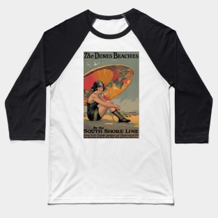 Vintage Poster: The Dunes Beaches Baseball T-Shirt